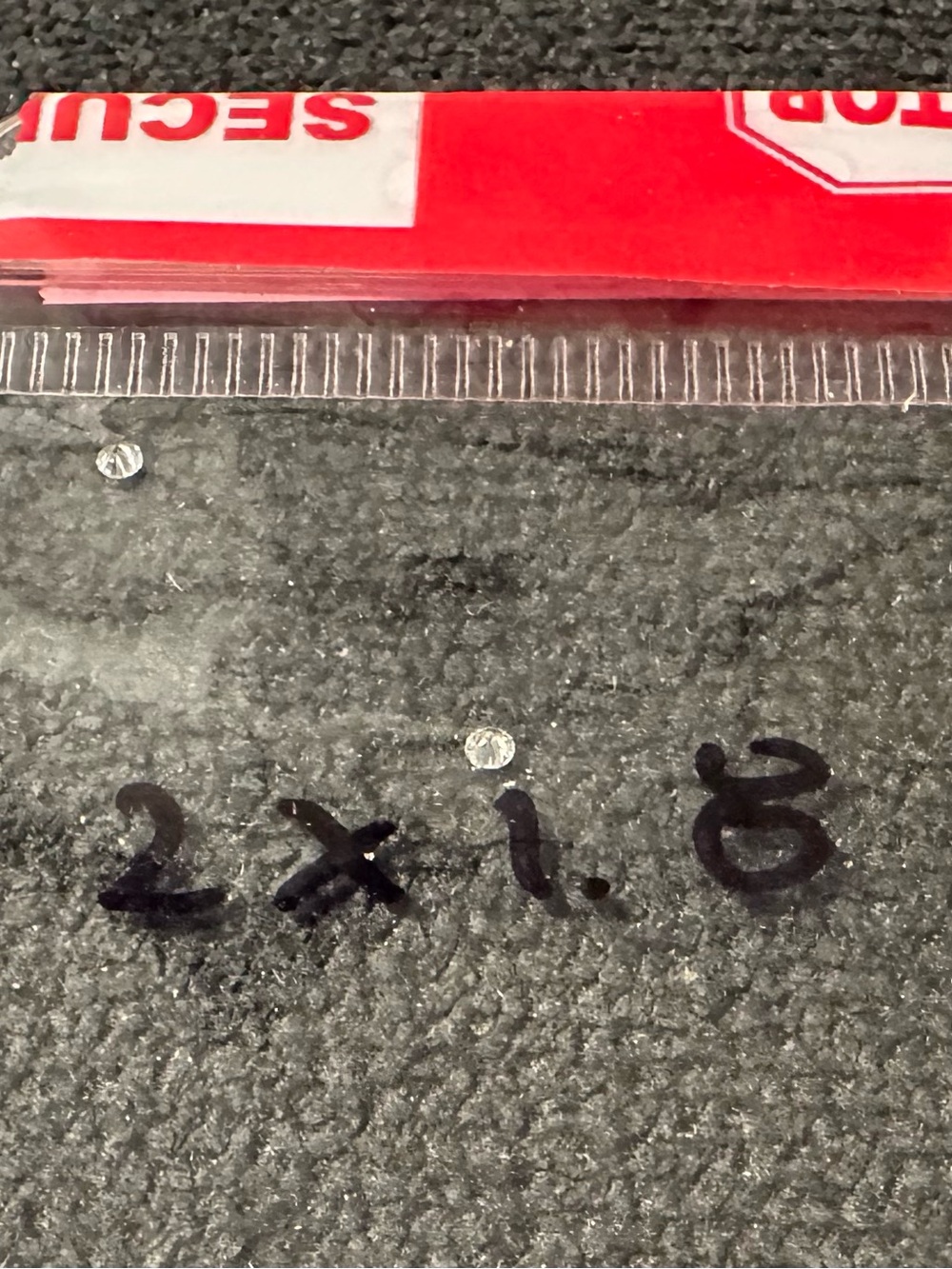 1.8 mm loose lab created diamonds.